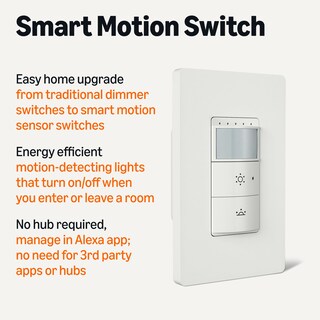 Foto 2 | Interruptor Regulador de Intensidad Inteligente con Sensor de Movimiento Amazon Basics Paquete de 2 - Venta Internacion