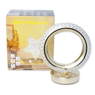 Foto 4 | Lámpara De Cristal Mesa Decoración Luz Noche Usb