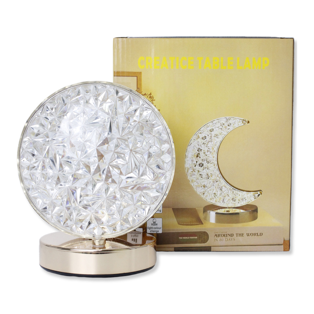 Foto 1 | Lámpara De Mesa Inalámbrica Decorativa Recargable Usb Estructura Oro