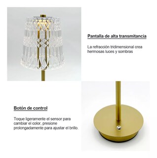 Foto 3 | Lámpara De Mesa Inalámbrica Recargable Para Restaurante