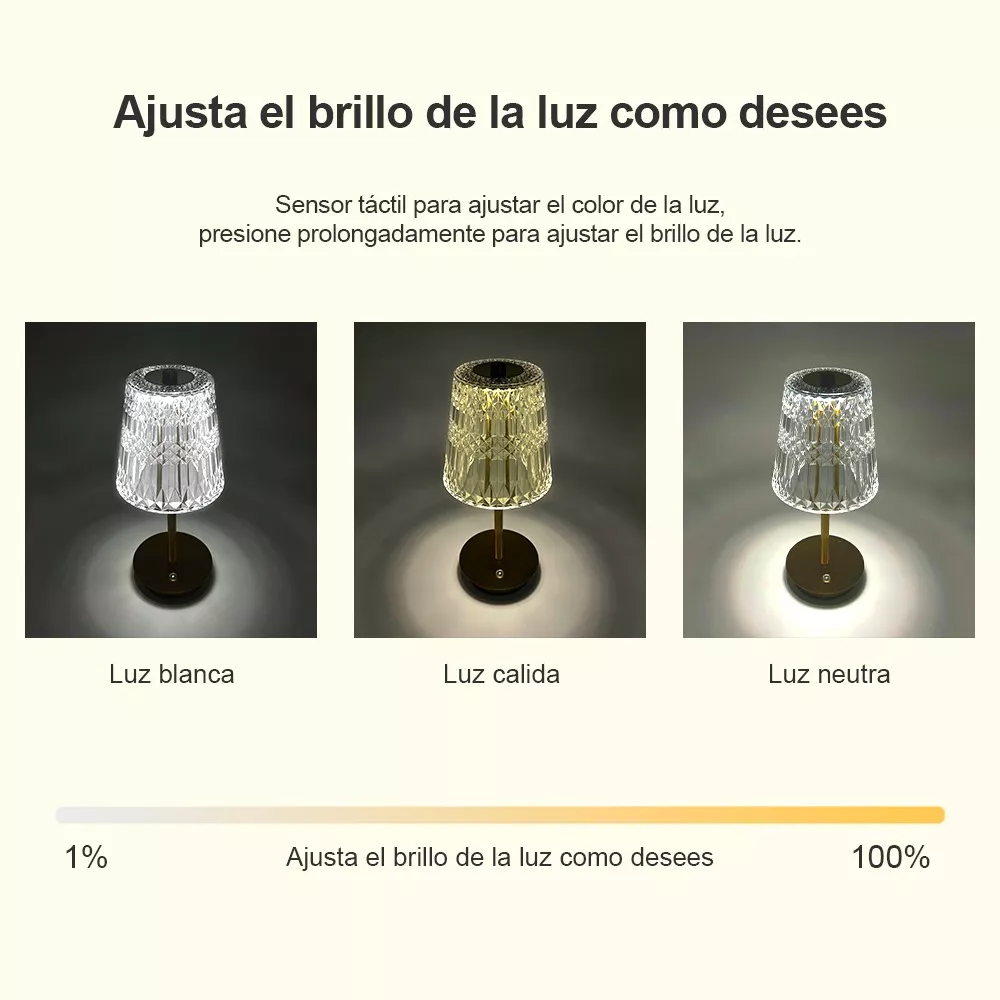 Foto 5 pulgar | Lámpara De Mesa Inalámbrica Recargable Para Restaurante