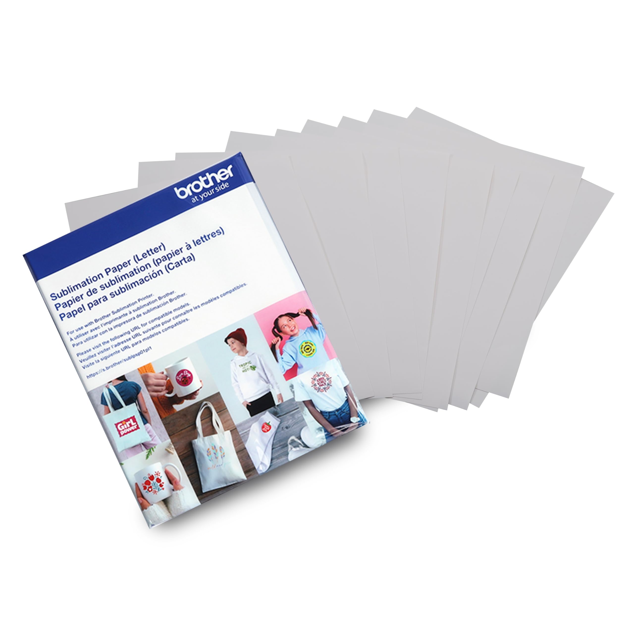 Paquete De Papel De Sublimación Brother De 100 Hojas, 8,5 X 11 Para Poliéster - Venta Internacional.