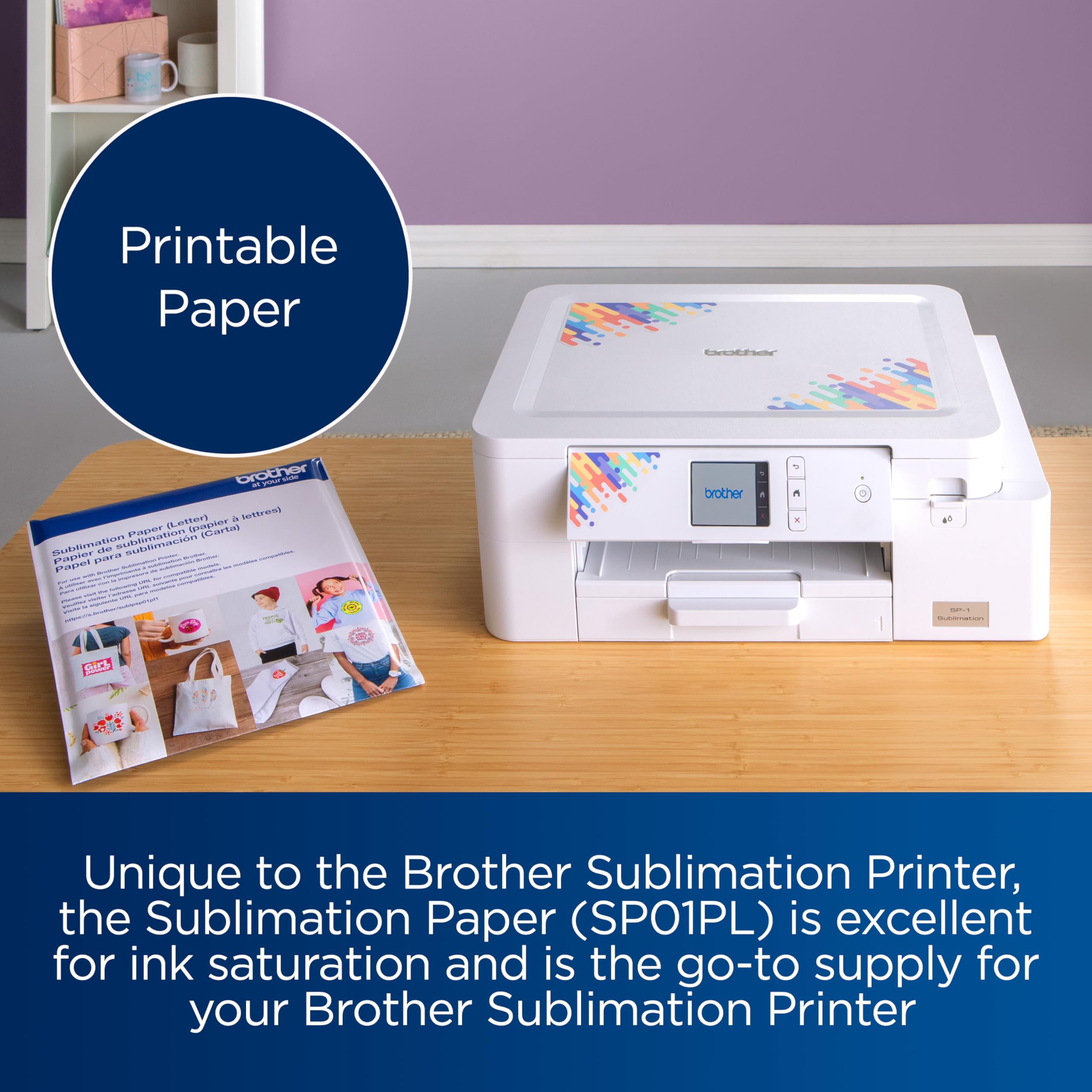 Foto 3 pulgar | Paquete De Papel De Sublimación Brother De 100 Hojas, 8,5 X 11 Para Poliéster - Venta Internacional.