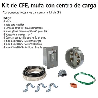 Foto 4 | Kit De Mufa Con Centro De Carga, Iusa