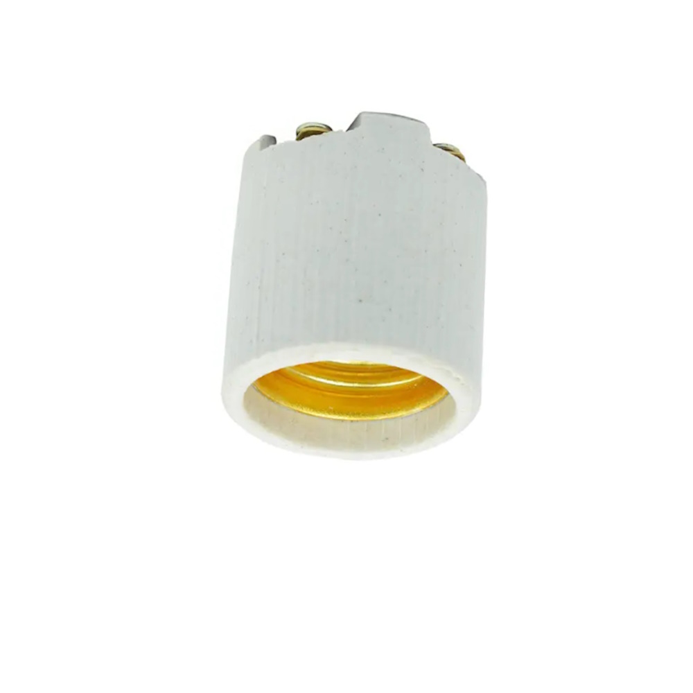 Foto 3 pulgar | Portalámpara Blanco Sencilla Porcelana 3.5 Cm Surtek