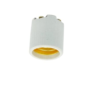 Foto 2 | Portalámpara Blanco Sencilla Porcelana 3.5 Cm Surtek