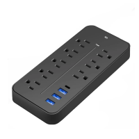 Foto 2 pulgar | Regleta Multicontactos Con 8 Salidas 3 Usb 1 Tipo C Eo Safe Imports Esi-4496-1 Negro