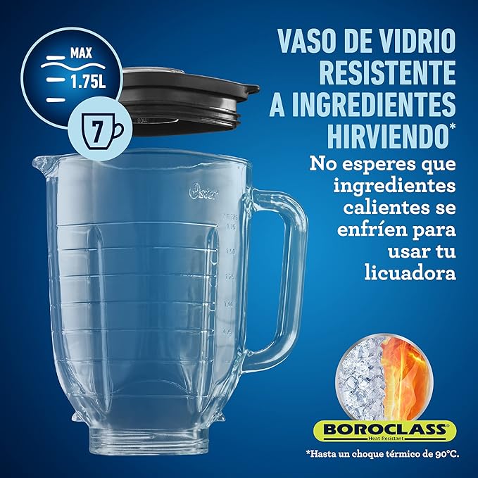 Foto 4 pulgar | Licuadora Osterizer 1 Velocidad Vaso de Vidrio