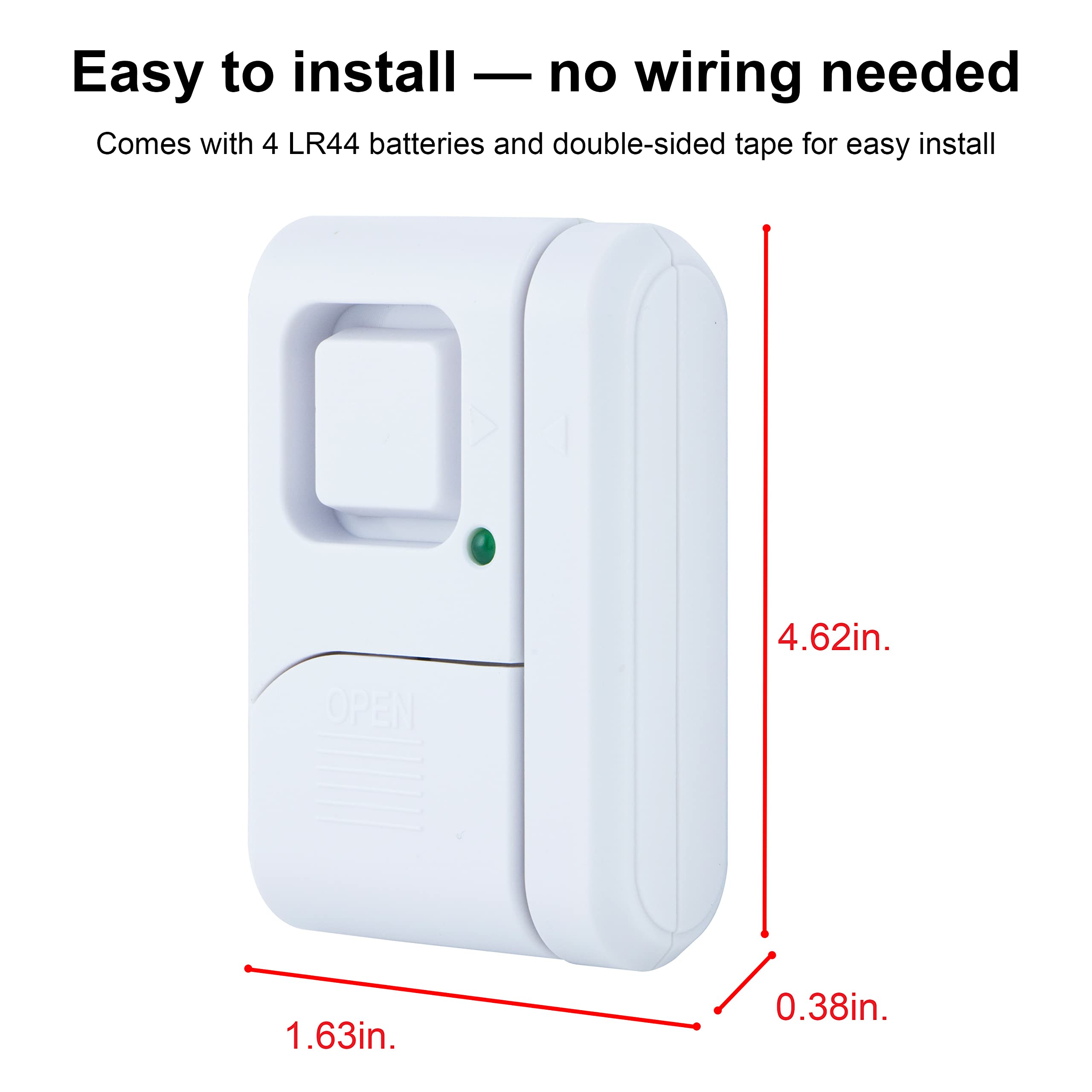Foto 3 pulgar | Alarma Para Ventanas Y Puertas Ge Personal Security, Paquete De 1 Unidad, Color Blanco - Venta Internacional.