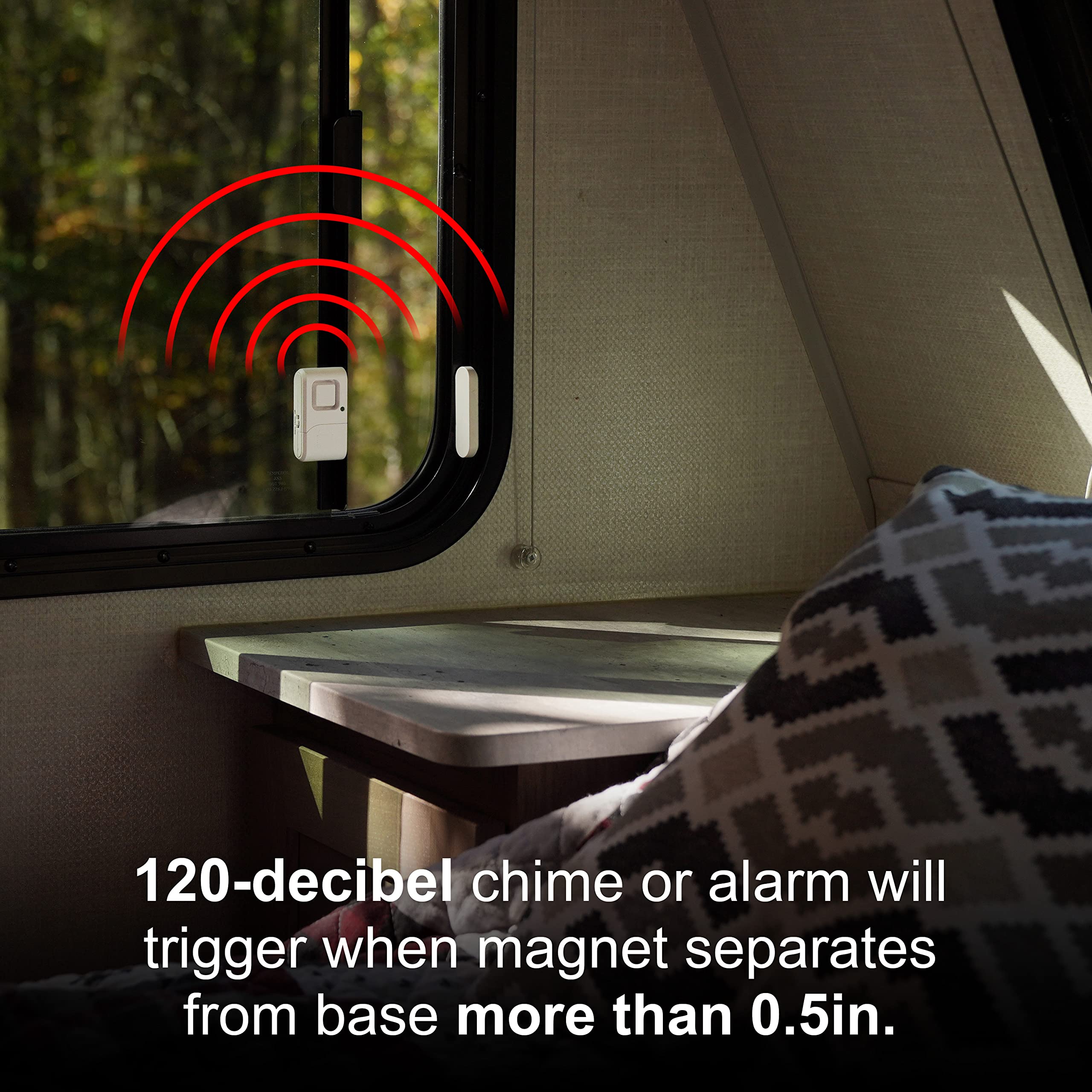 Foto 5 | Alarma Para Ventanas Y Puertas Ge Personal Security, Paquete De 1 Unidad, Color Blanco - Venta Internacional.