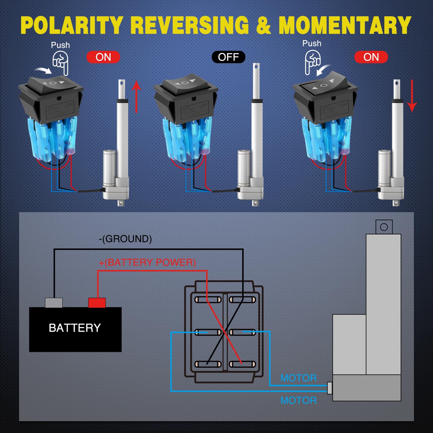 Foto 5 pulgar | Interruptor Nilight De Polaridad Momentánea Inversa 20 A 12 Vdc 125 Vac - Venta Internacional.