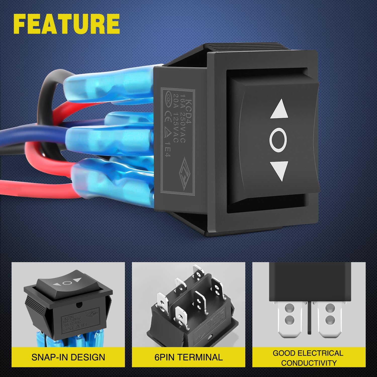 Foto 6 pulgar | Interruptor Nilight De Polaridad Momentánea Inversa 20 A 12 Vdc 125 Vac - Venta Internacional.