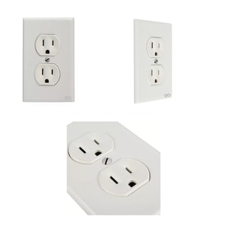 Foto 2 | Set 20 Contactos Dúplex Con Tapa 125 V~ 15 A Eo Safe Imports Esi-11307-1 Blanco