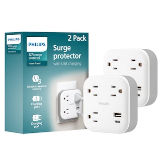 Foto 1 | Extensor De Sobretensión Philips Ezfit De 3 Salidas Con Usb 12 W 980j - Venta Internacional.