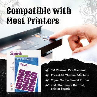 Foto 3 | Papel De Transferencia De Tatuajes Spirit, Tamaño A4, 25 Hojas, Vegano - Venta Internacional.