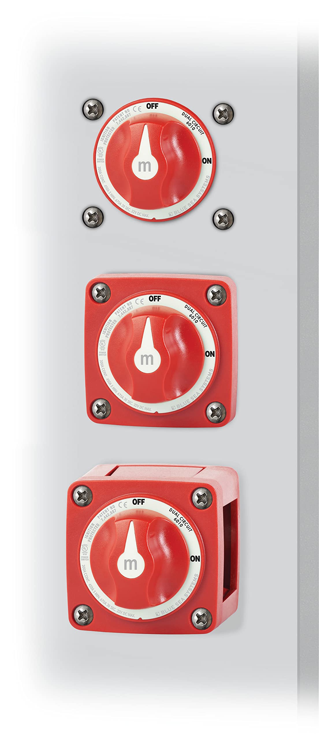 Foto 6 pulgar | Interruptor De Batería Blue Sea Systems 6010 Serie M De Doble Circuito - Venta Internacional.
