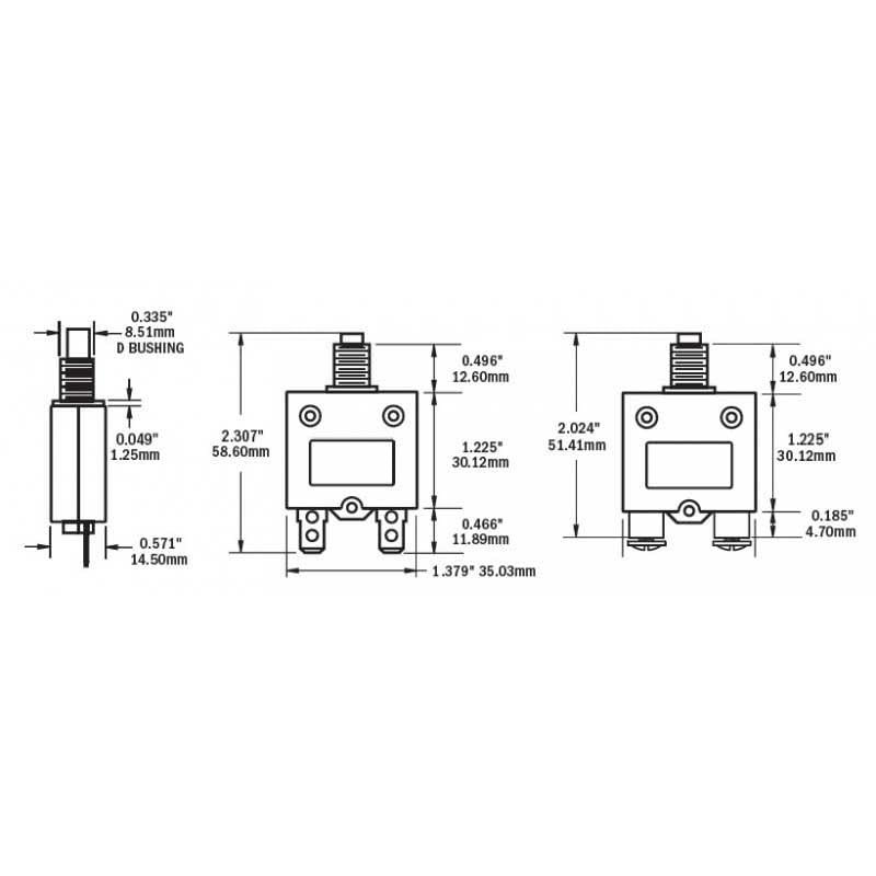 Foto 2 | Disyuntor Blue Sea Systems 2137 Push Button 40a - Venta Internacional.