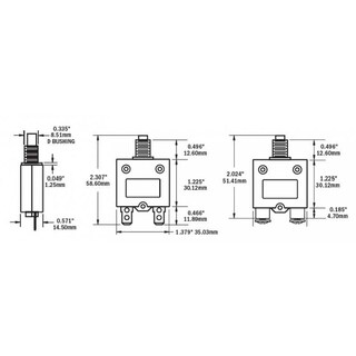 Foto 2 | Disyuntor Blue Sea Systems 2137 Push Button 40a - Venta Internacional.