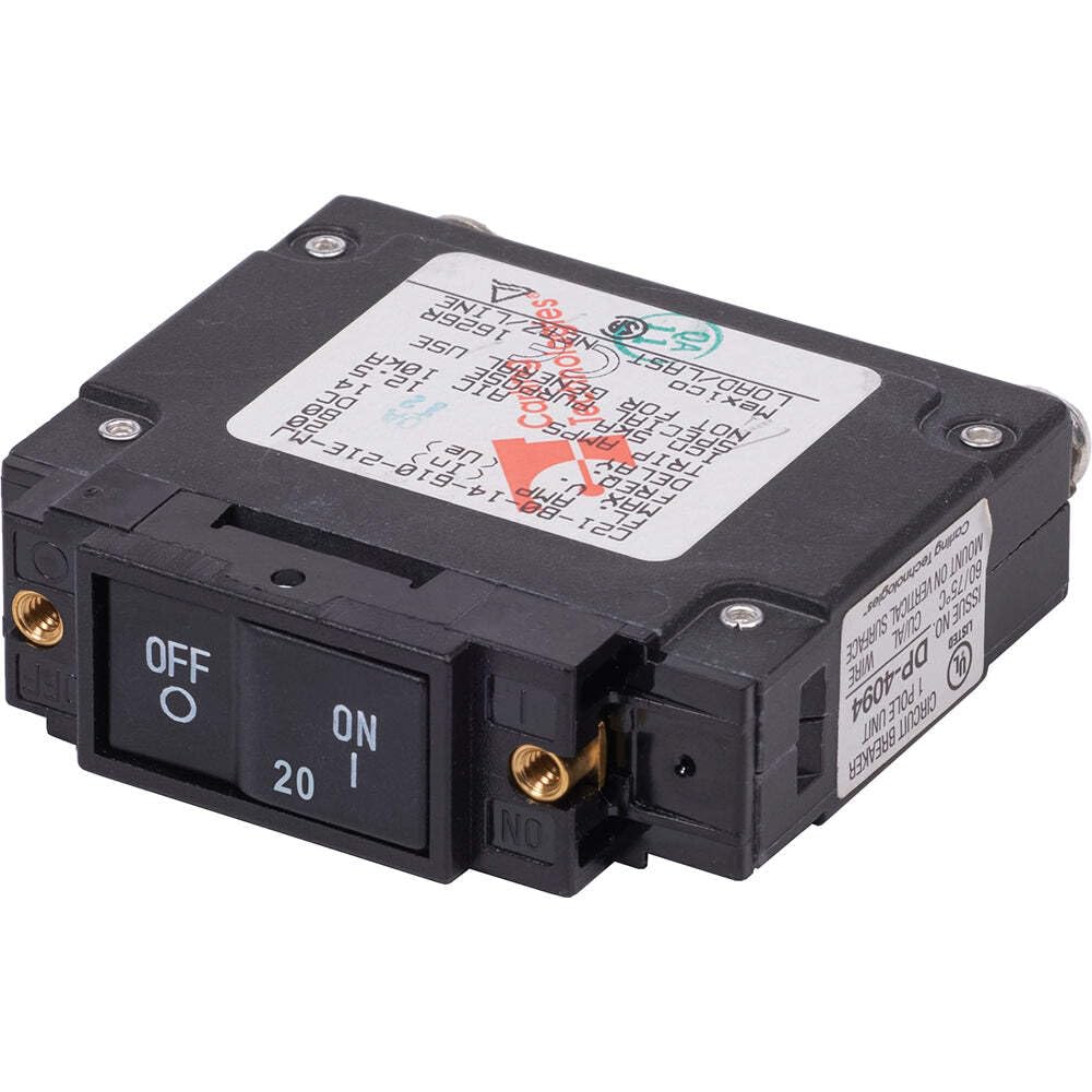 Interruptor Automático Blue Sea Systems Serie C Flat Rocker 20 A Dc - Venta Internacional. $1,360