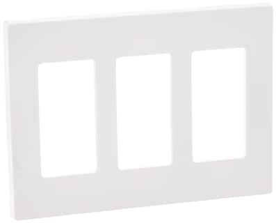 Foto 1 | Placa De Pared Leviton 80311-sw Decora Plus De 3 Elementos Sin Tornillos, Color Blanco - Venta Internacional.