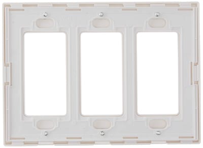 Foto 3 | Placa De Pared Leviton 80311-sw Decora Plus De 3 Elementos Sin Tornillos, Color Blanco - Venta Internacional.
