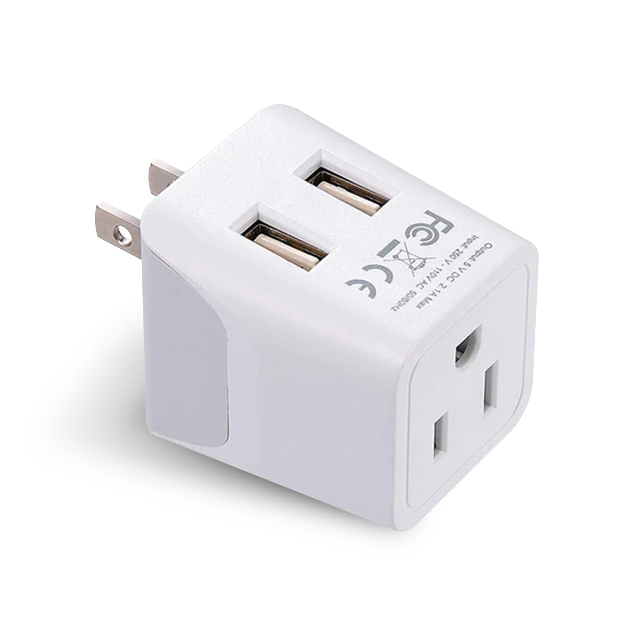 Foto 1 | Adaptador De Viaje Ceptics Japan, Filipinas Con Doble Usb Tipo A - Venta Internacional.