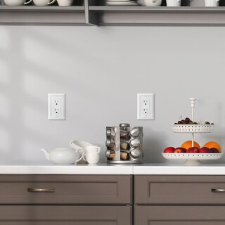 Foto 4 | Platos De Pared Dewenwils Decorator De Metal Blanco, Paquete De 4 - Venta Internacional.