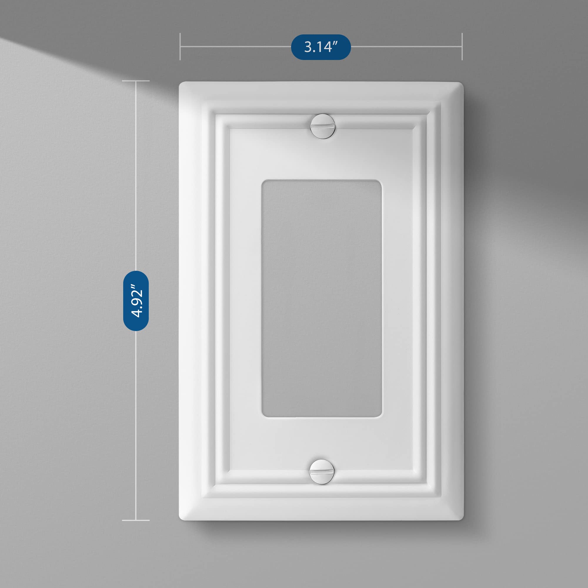 Foto 7 pulgar | Platos De Pared Dewenwils Decorator De Metal Blanco, Paquete De 4 - Venta Internacional.