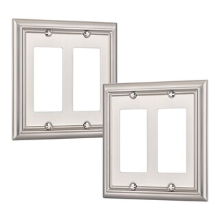 Foto 1 | Platos De Pared Dewenwils Para Decoración Doble, Níquel Cepillado, Paquete De 2 - Venta Internacional.