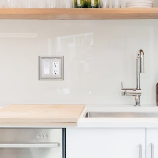Foto 5 | Platos De Pared Dewenwils Para Decoración Doble, Níquel Cepillado, Paquete De 2 - Venta Internacional.