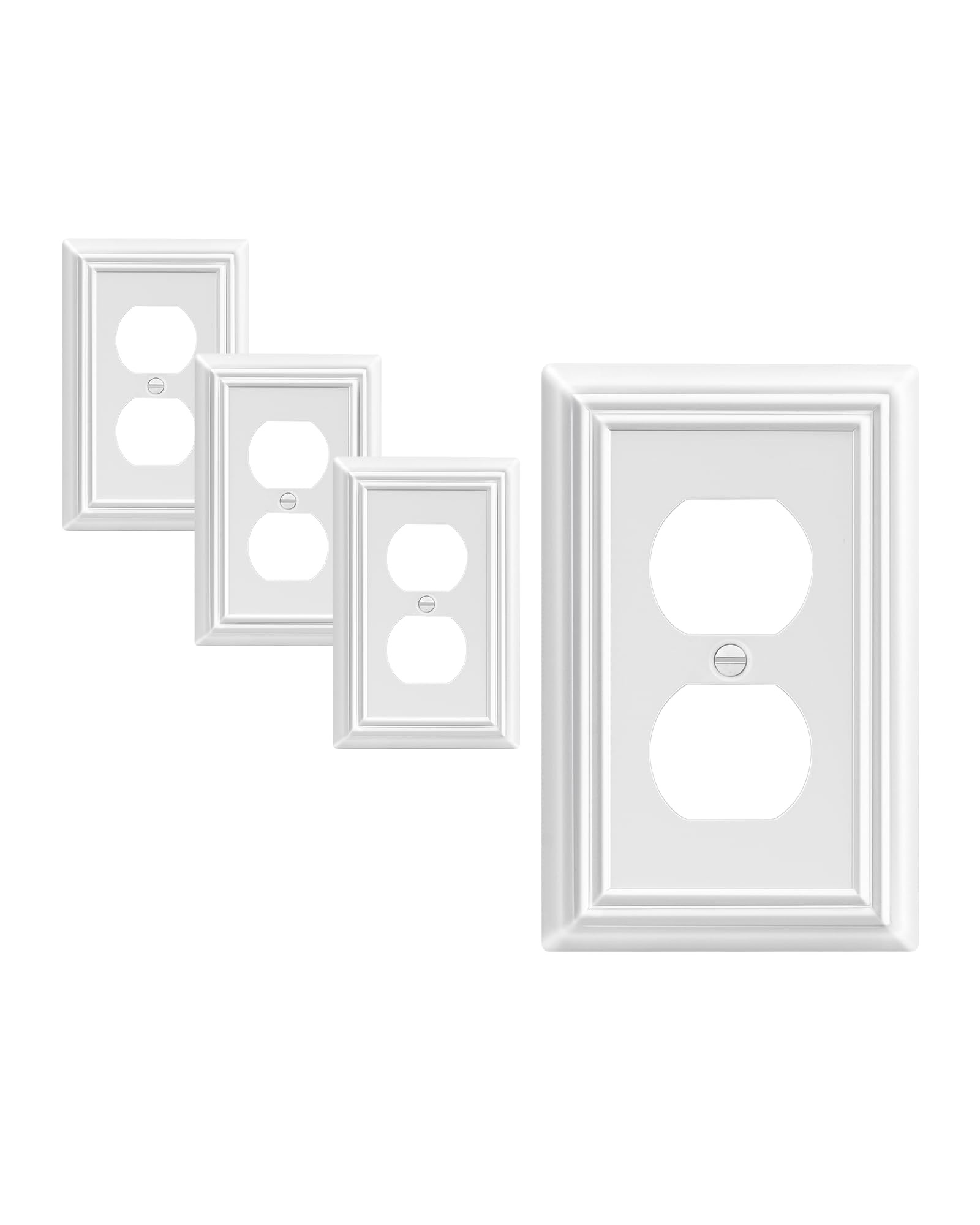 Foto 1 | Placa De Cubierta Outlet Dewenwils, Metal Blanco, 12,4 X 8 Cm, Paquete De 4 - Venta Internacional.