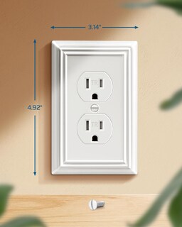 Foto 7 | Placa De Cubierta Outlet Dewenwils, Metal Blanco, 12,4 X 8 Cm, Paquete De 4 - Venta Internacional.