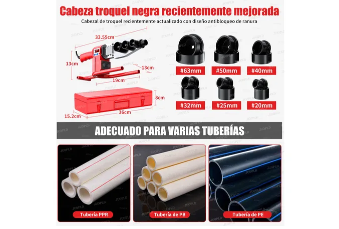 Foto 5 | Xtellar Termofusor Multicolor Premium Digital 1800w Con Accesorios Incluidos