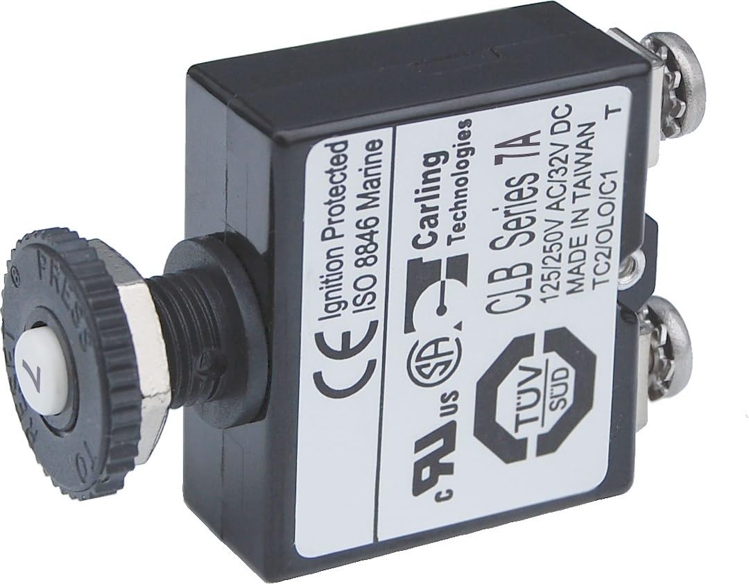 Interruptor Automático Blue Sea Systems 2131 Push Button 7a - Venta Internacional.