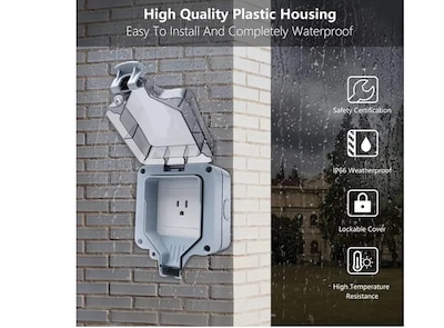 Foto 4 | Exclusivo Enchufe Impermeable Xtellar Para Exteriores, De Alta Durabilidad