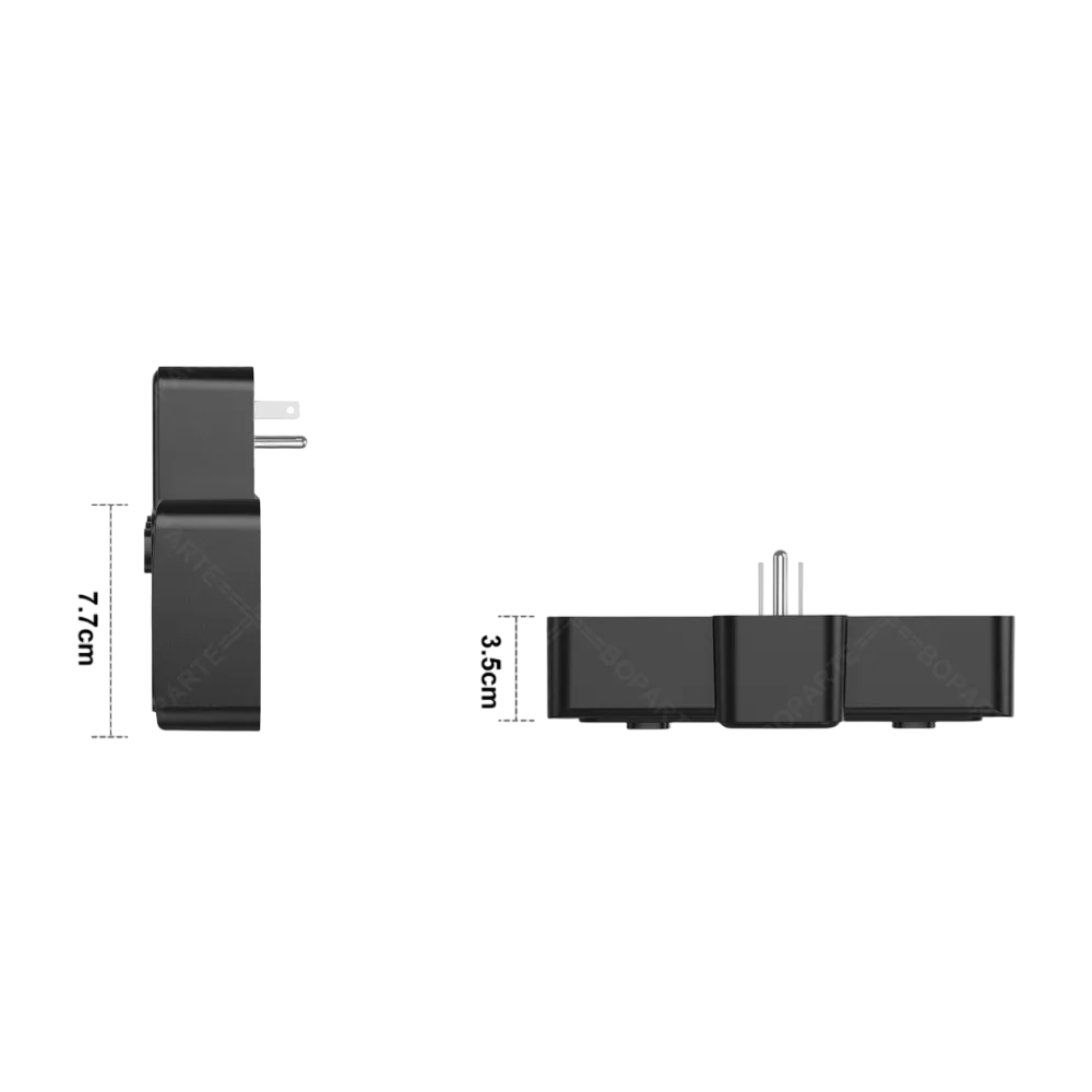 Foto 4 pulgar | Multicontactos Usb  Belug  Interruptor Independiente Y Luz Nocturna Negro