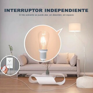 Foto 4 | Extensión Eléctrica Con Socket Para Foco De 2.5 Metros