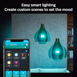 Foto 5 | Kit De Inicio De Iluminación Inteligente Philips Hue Con Puente Botón Y 3 Bombillas - Venta Internacional.