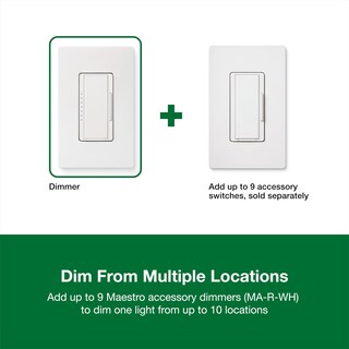 Foto 6 | Interruptor De Intensidad Lutron Maestro Led+ 150 W De Ubicación Única/múltiple - Venta Internacional.