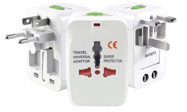 Foto 2 pulgar | Convertidor Adaptador De Enchufe Europeo Cargador Internacional Para Viaje Adaptador Universal Todo En Uno Múlti
