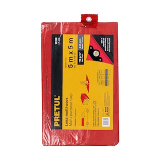 Foto 2 | Lona Truper LP-55R color Rojo 5 X 5 M Pretul