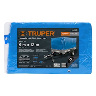 Foto 1 | Lona Reforzada de 6 X 12 M Truper color Azul