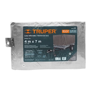 Foto 1 | Lona Reforzada 4 X 7 M Truper Lt-47 Color Gris