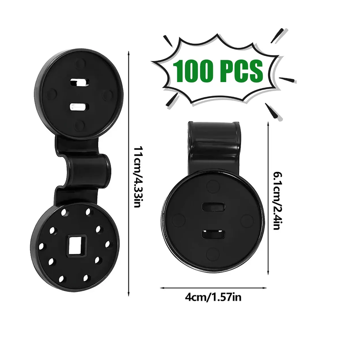 Foto 3 pulgar | Set Sujetadores Plásticos para Malla Sombra Eo Safe Imports Esi-14697 Negro 100 Piezas