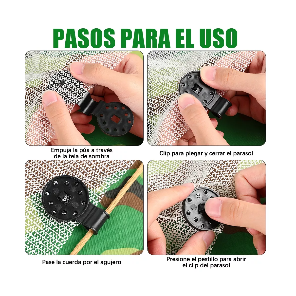 Foto 4 pulgar | Set Sujetadores Plásticos para Malla Sombra Eo Safe Imports Esi-14697 Negro 100 Piezas
