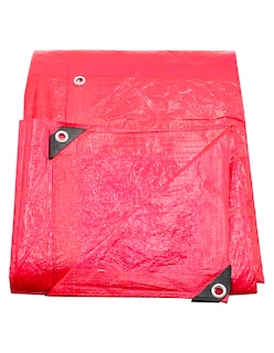 Foto 1 | Lona de Polietileno Termosellada Reforzada Roja 90 gr 5x6 m