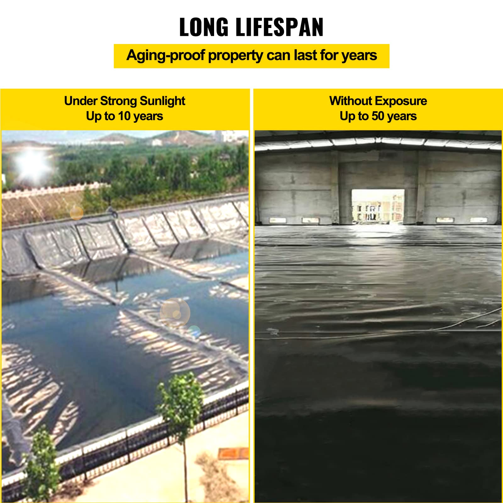 Foto 6 | Pond Liner Vevor, Material Lldpe De 4,6 X 6 M Y 0,5 Mm De Grosor - Venta Internacional.