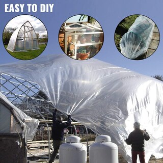 Foto 6 | Lámina De Plástico Para Invernadero Vevor, 6 Mil, 6 X 8 M, Resistente A Los Rayos Uv - Venta Internacional.