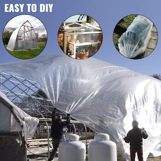 Foto 6 | Lámina De Plástico Para Invernadero Vevor, 6 Mil, 6 X 30 M, Resistente A Los Rayos Uv - Venta Internacional.