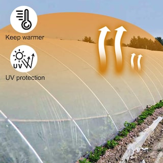 Foto 4 | Lámina De Plástico Para Invernadero Vevor De 7,6 X 12,2 M, 6 Mil, Resistente A Los Rayos Uv - Venta Internacional.